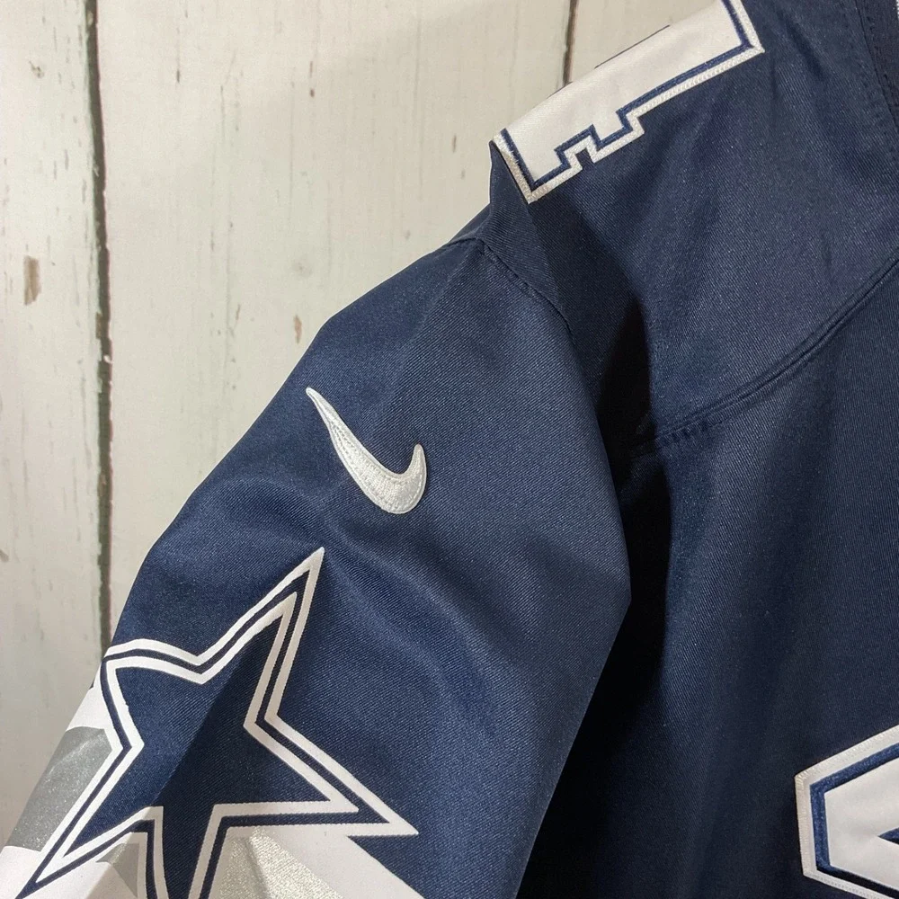 Dallas Cowboys Nike NFL On Field Jersey Size 48 Dak‎ Prescott 4 Stitched Blue
